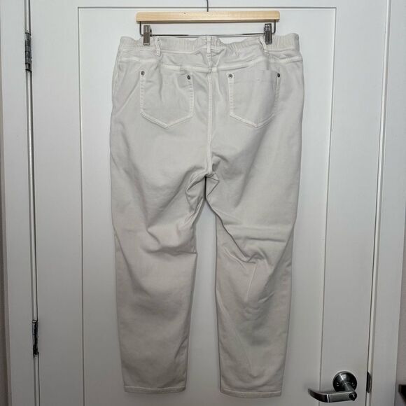 J Jill Denim Authentic Fit Slim Ankle Pants Womens Plus Sz 16 Beige Stretch - Picture 5 of 15